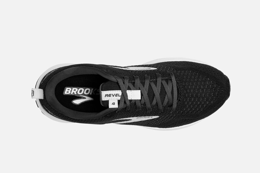 Brooks Israel Revel 4 Road Running Shoes Womens - Black/Silver - QBT-362195